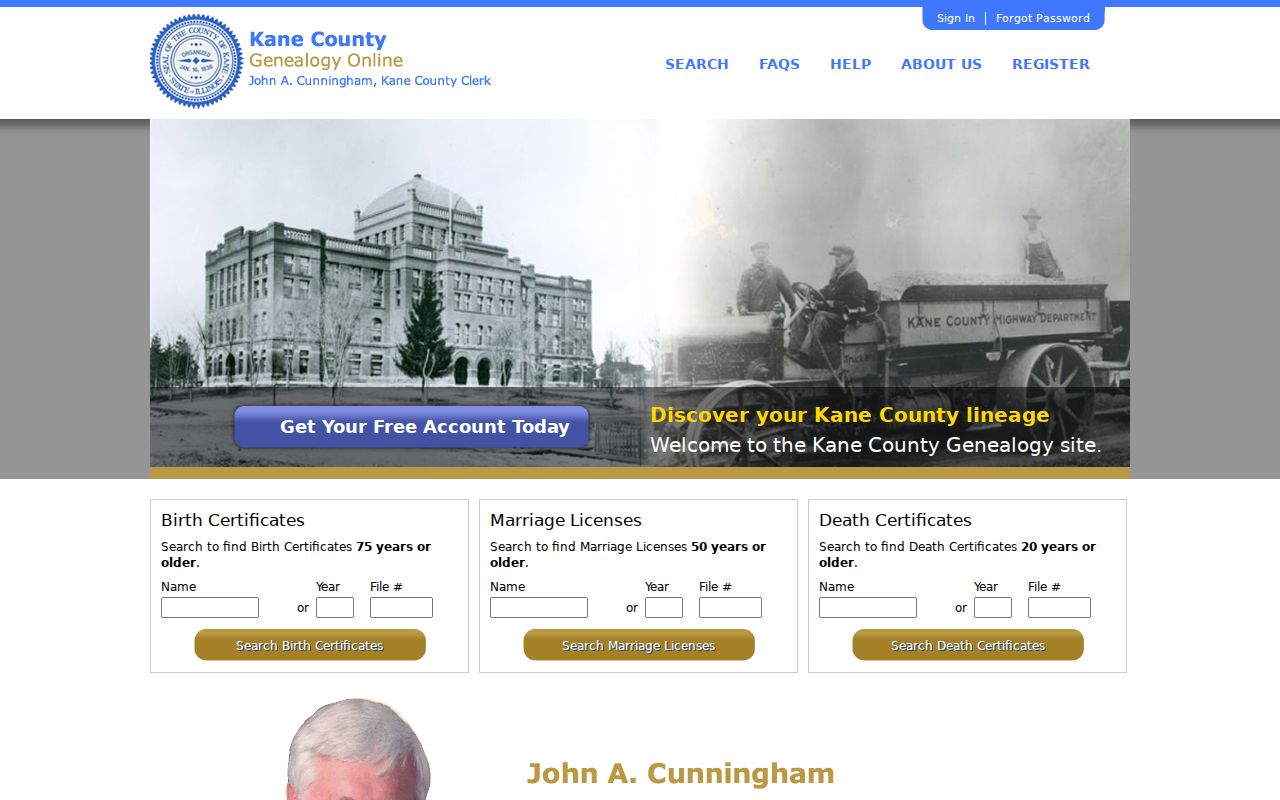 Kane County genealogy search for historical Montgomery residents