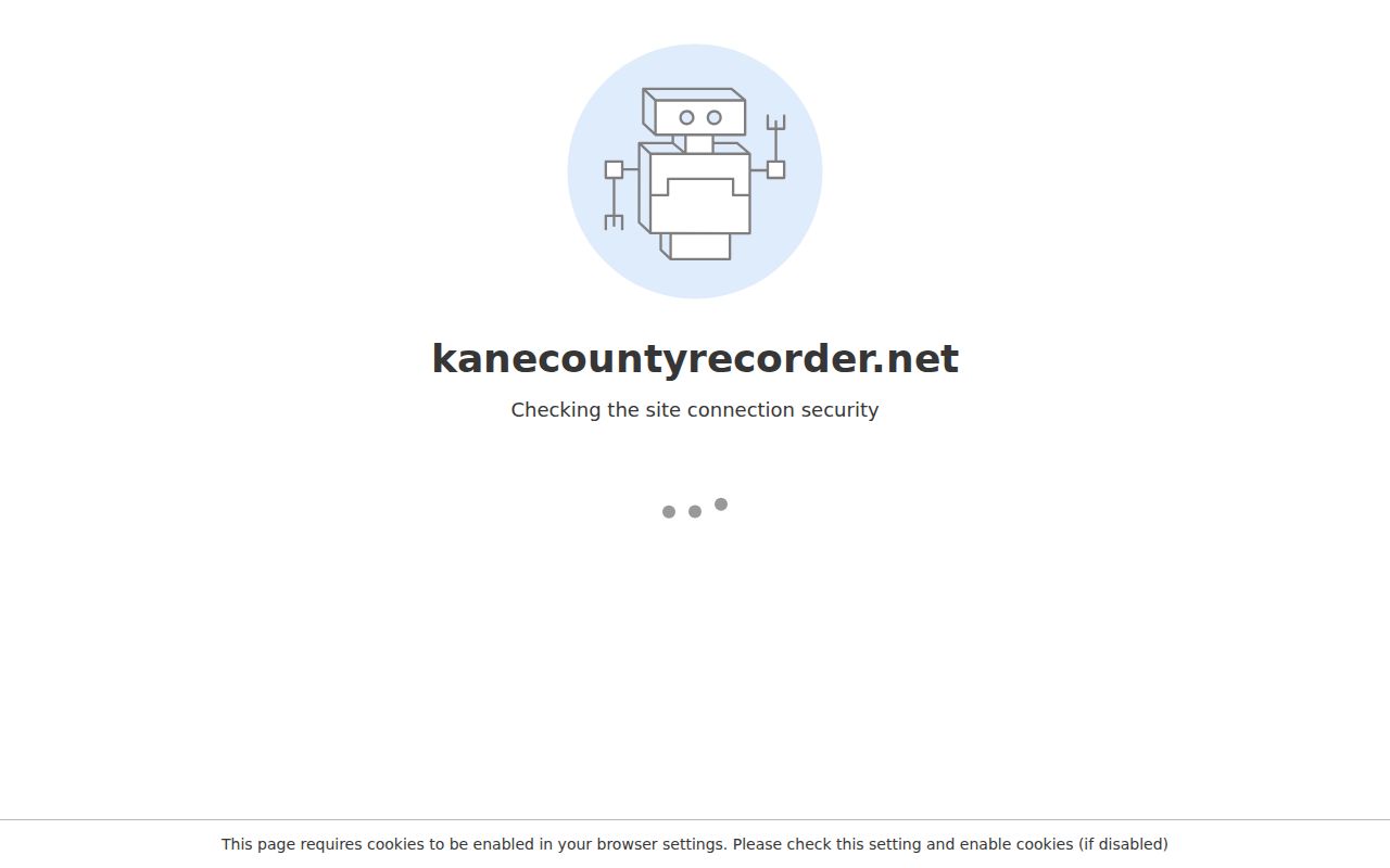 Kane County Recorder public research area for Montgomery property history
